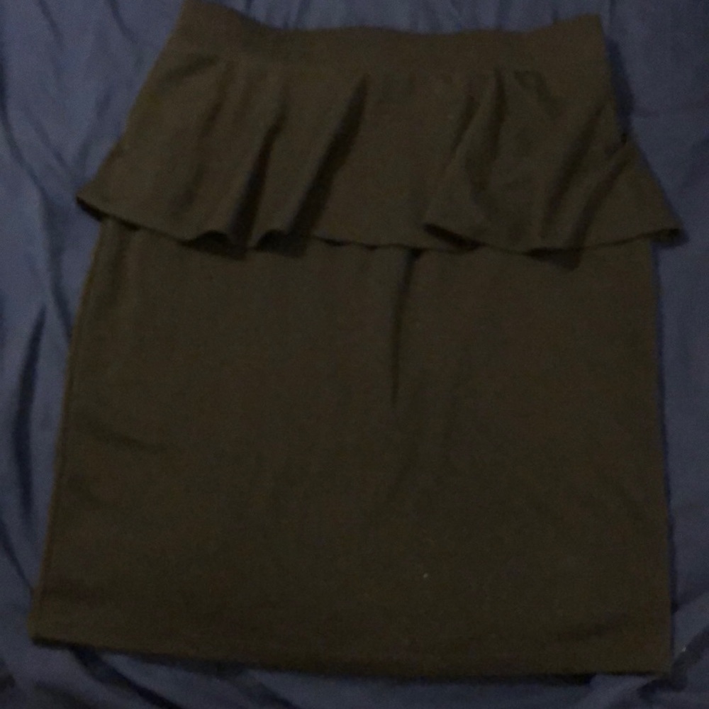 Black Peplum skirt